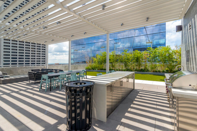 Outdoor kitchen for HERE Atlanta residents