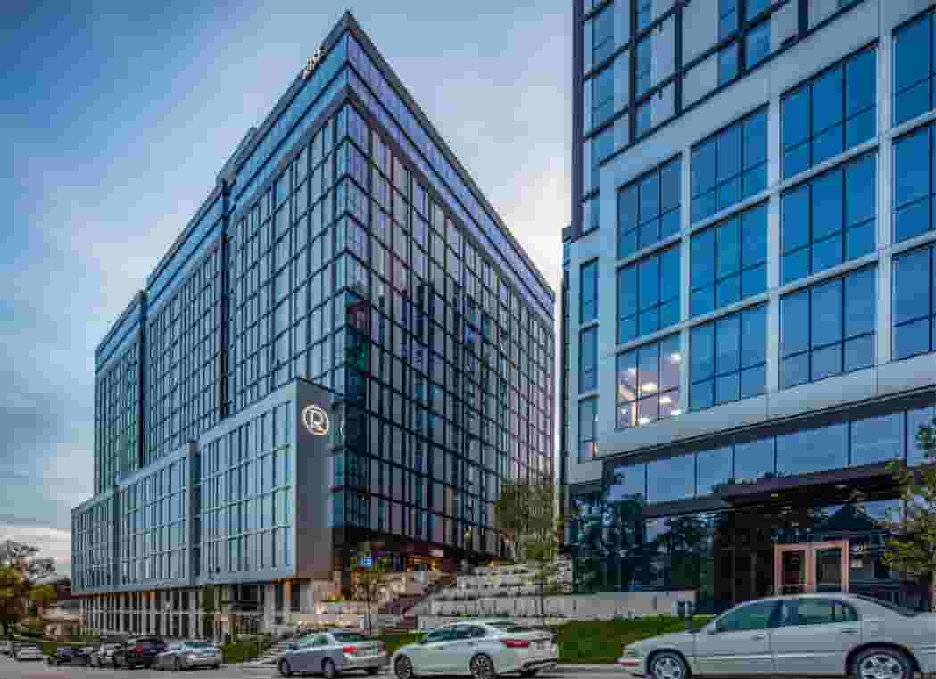 View of Rise building from Linn St