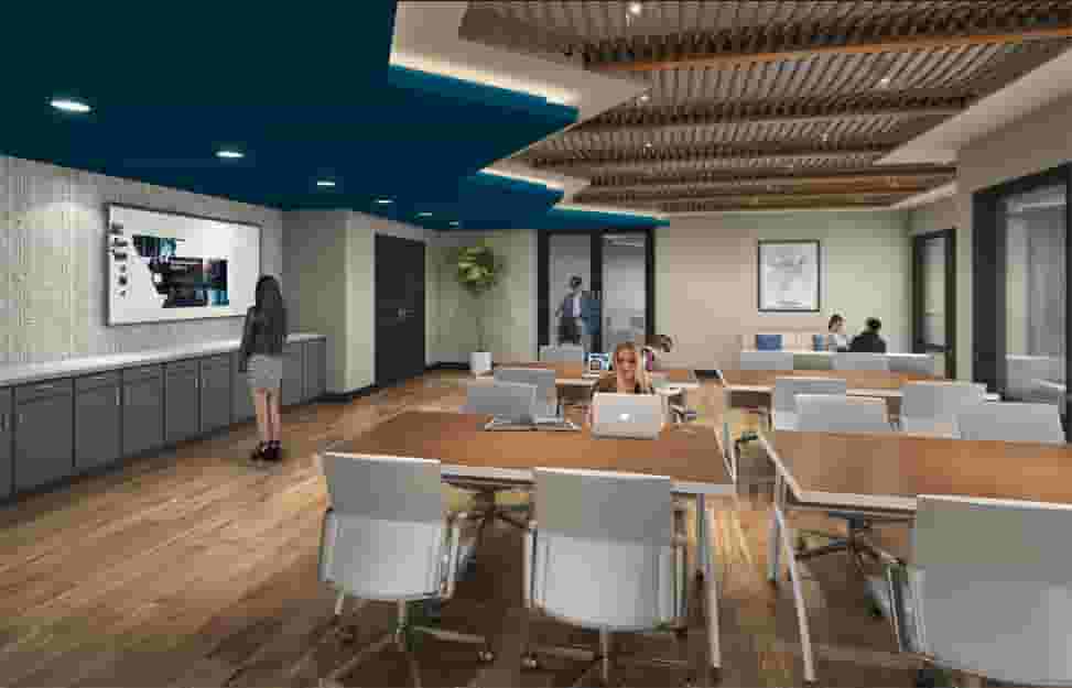 Students studying together in the Study Lounge