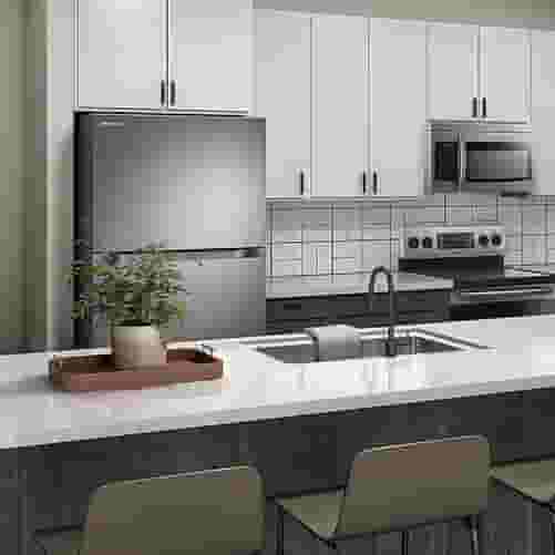 Interior of student apartment at The Jolly Roger