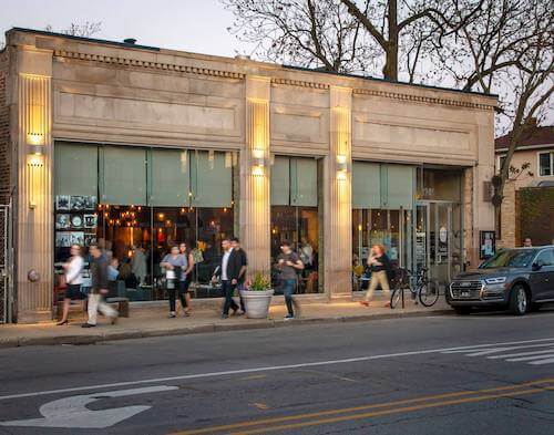 People entering a show at SPACE