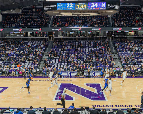 Northewestern game at Welsh Ryan Arena