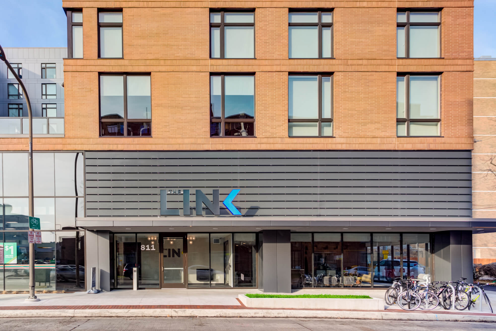 Exterior view of The Link Evanston