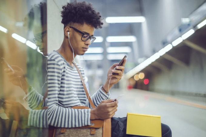 Resident starting their day outside The Link Evanston