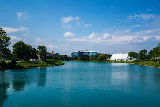 Lakeside view of Evanston