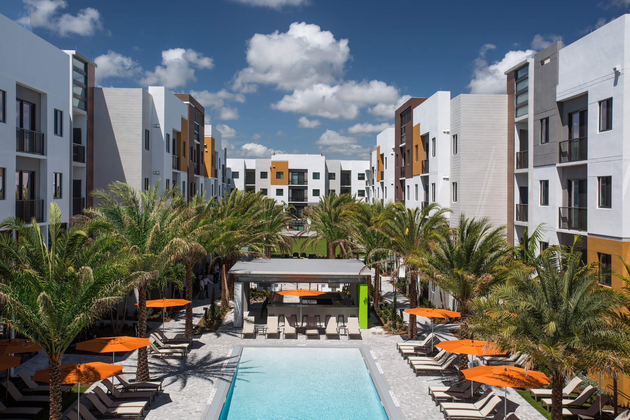 Pool and Courtyard at University Park